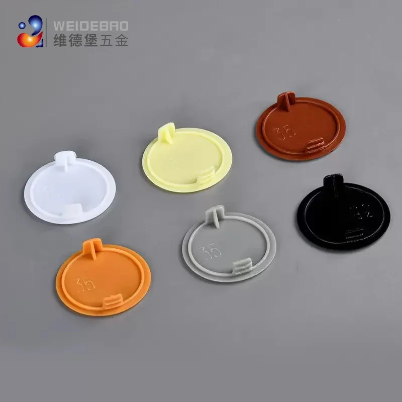 Furniture Hardware Fitting - 10pcs 35mm, 38mm, 40mm Round Plastic