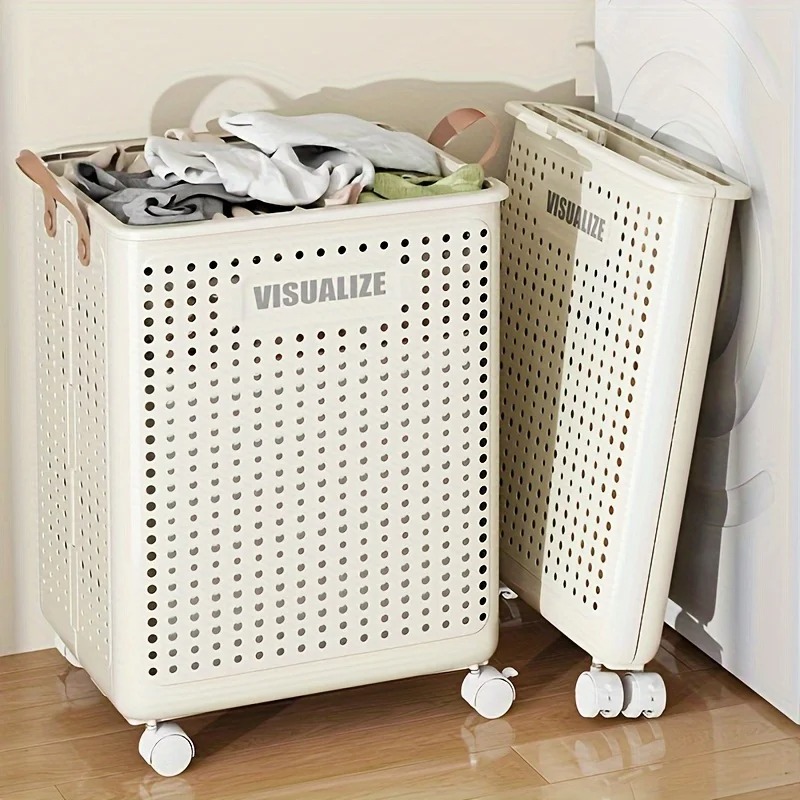 Furniture Hardware Pulls - Extra Large Wheeled Folding Laundry Basket