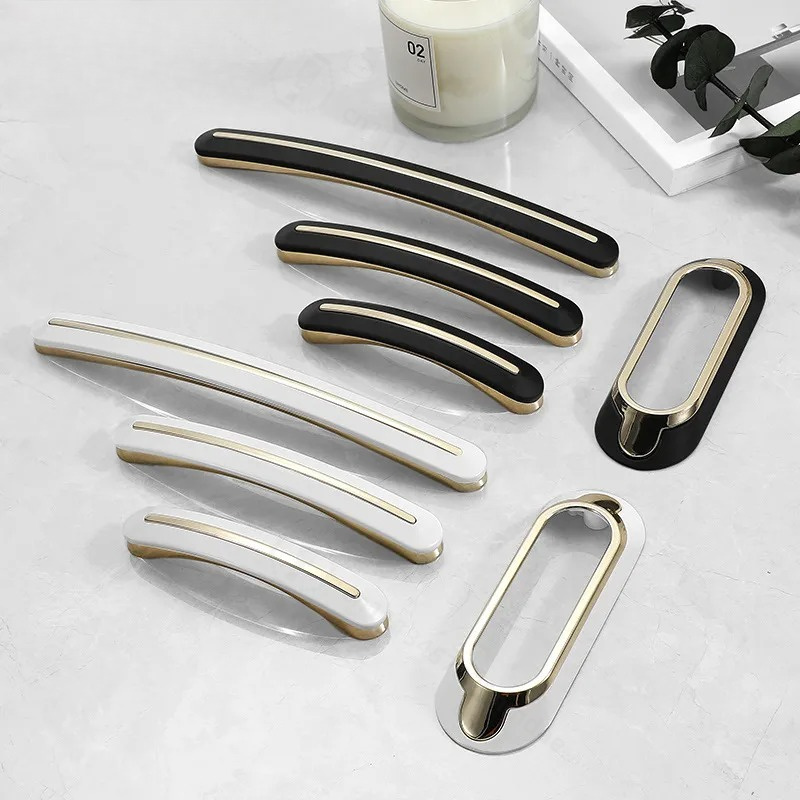 Furniture Hardware Pulls - Modern Simple Zinc Alloy Cabinet Drawer