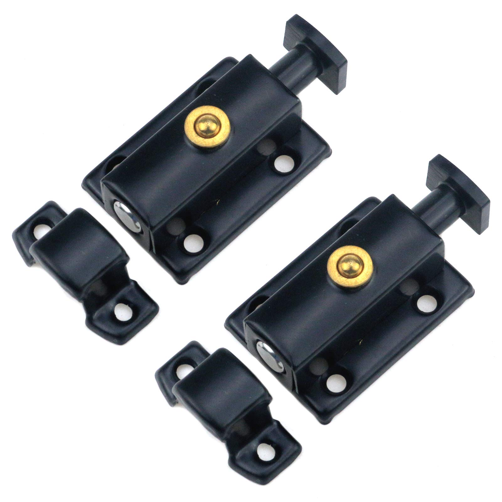 Barrel Bolt Slide - Gate Latches Stainless Steel Automatic Spring
