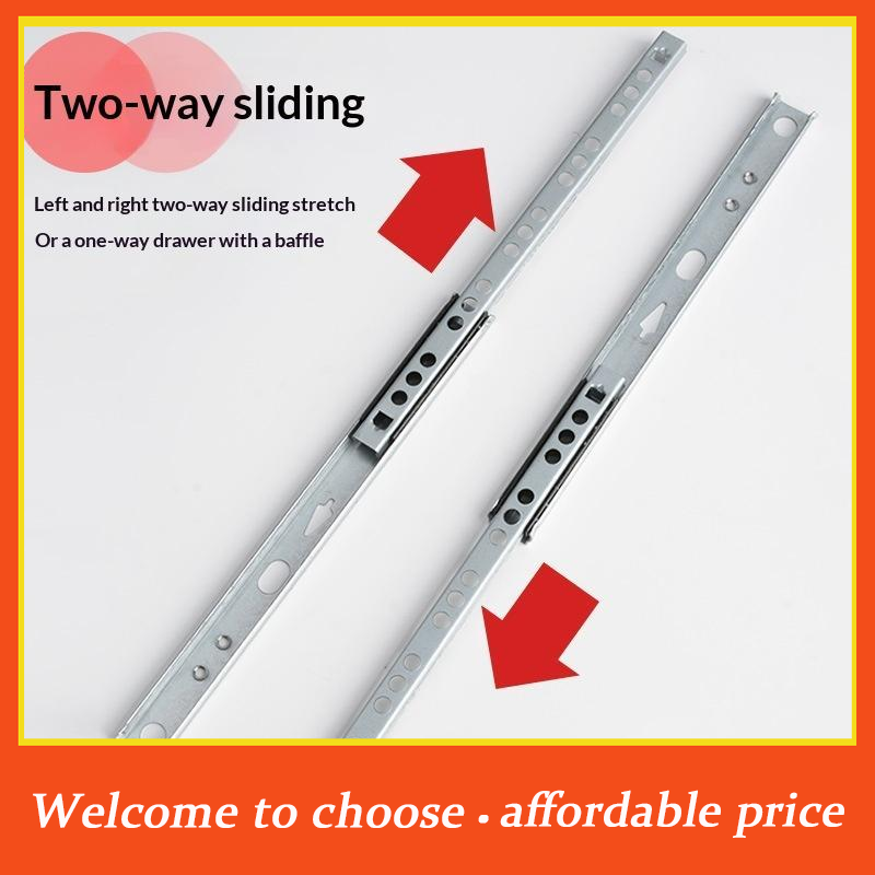 {}2Pcs Kitchen Cupboard Drawer - Furniture Rails Hardware ulasan dan harga