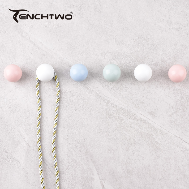 Round Ceramic Hook Clothes Han - Furniture Hardware Jig ulasan dan harga