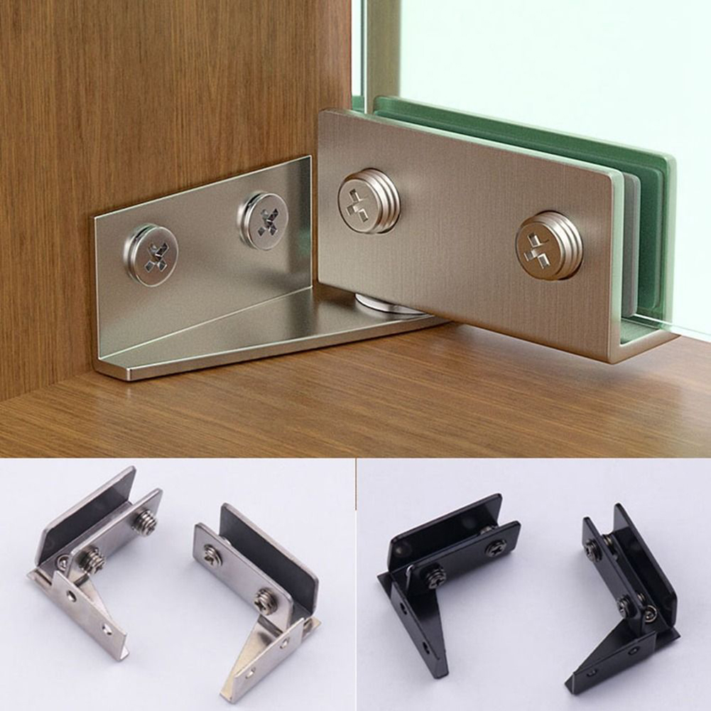 2PCS Non-Porous Glass Door Hin - Furniture Hardware Display ulasan dan harga