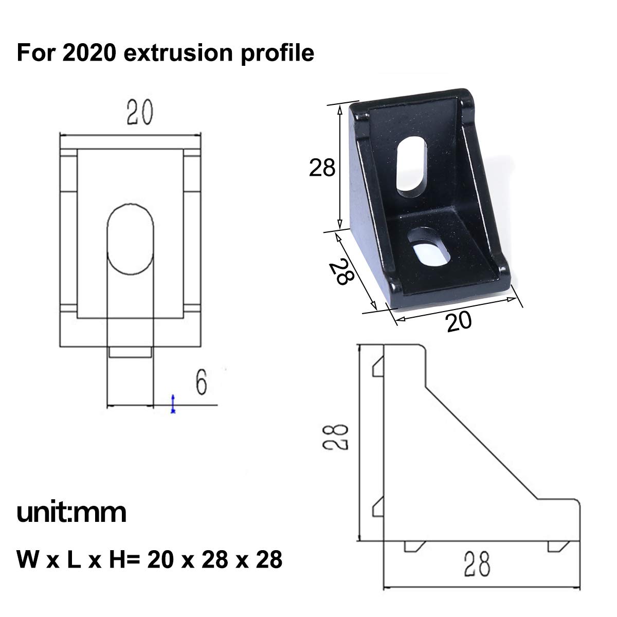 5pcs/10PCS 2020 3030 Corner Br - Corner Bracket Angle ulasan dan harga