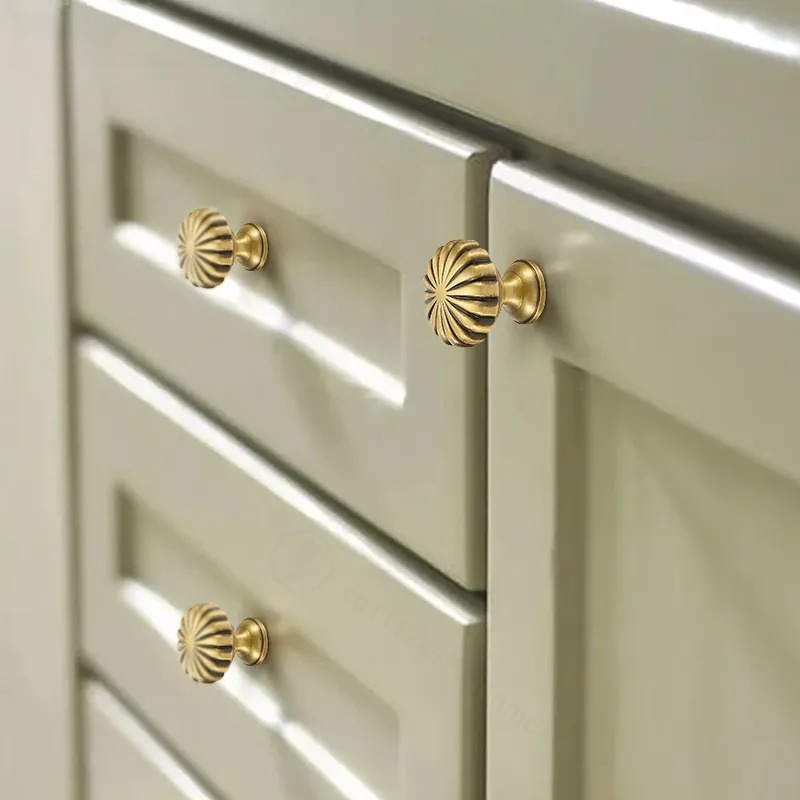 French Simple Brass Ball Knob  - Furniture Hardware Drawer Pulls ulasan dan harga