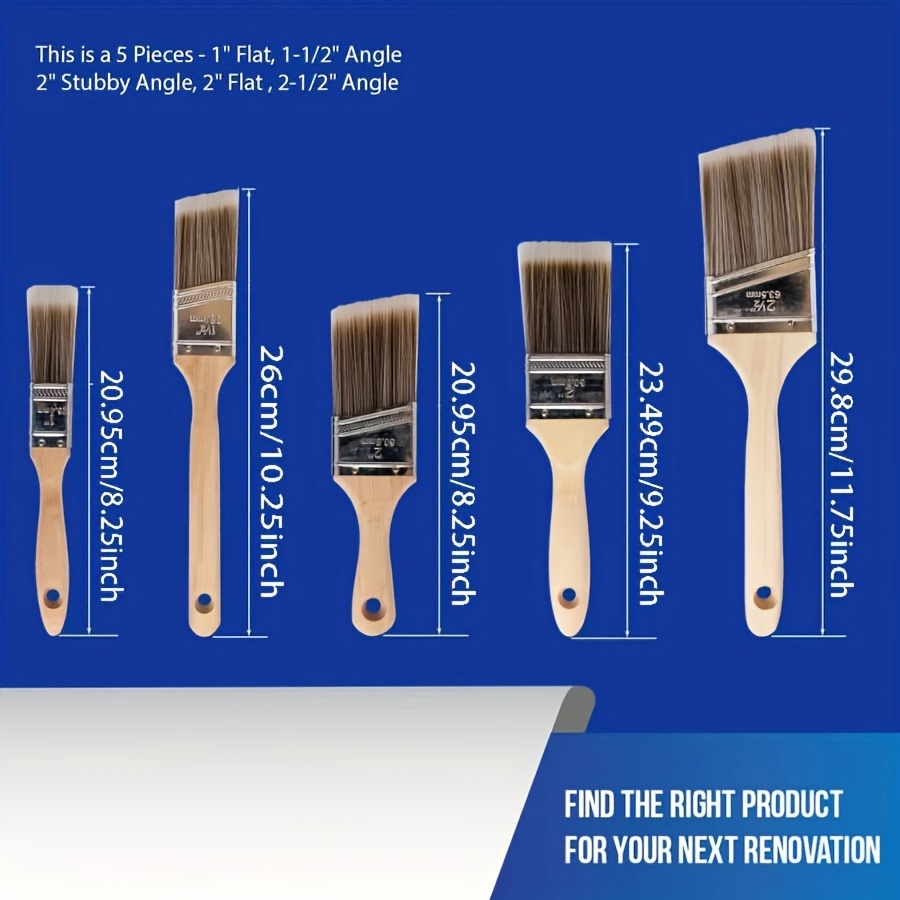 5Pcs High Quality Paint Brush  - Furniture Hardware Pulls ulasan dan harga
