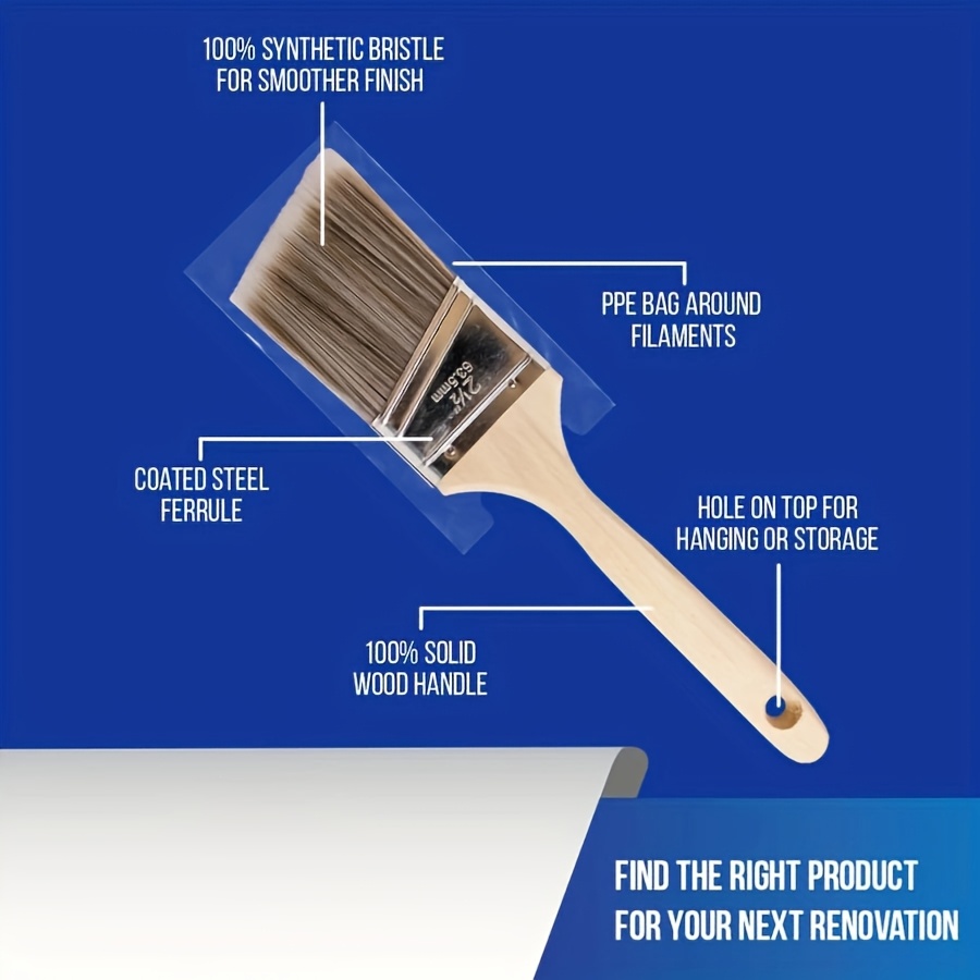 5Pcs High Quality Paint Brush  - Furniture Hardware Pulls ulasan dan harga