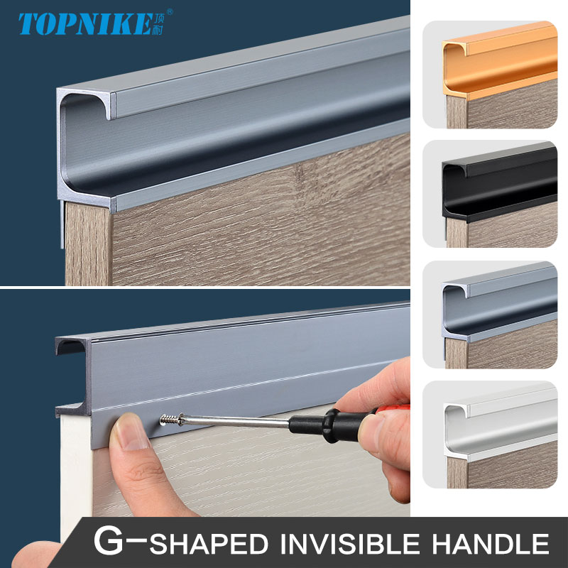 Finger Pulls G-Shaped Groove-F - Furniture Hardware Drawer Pulls ulasan dan harga
