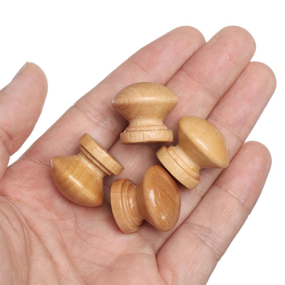 10pcs/Lot Round Shape Natural  - Furniture Hardware Drawer Pulls ulasan dan harga