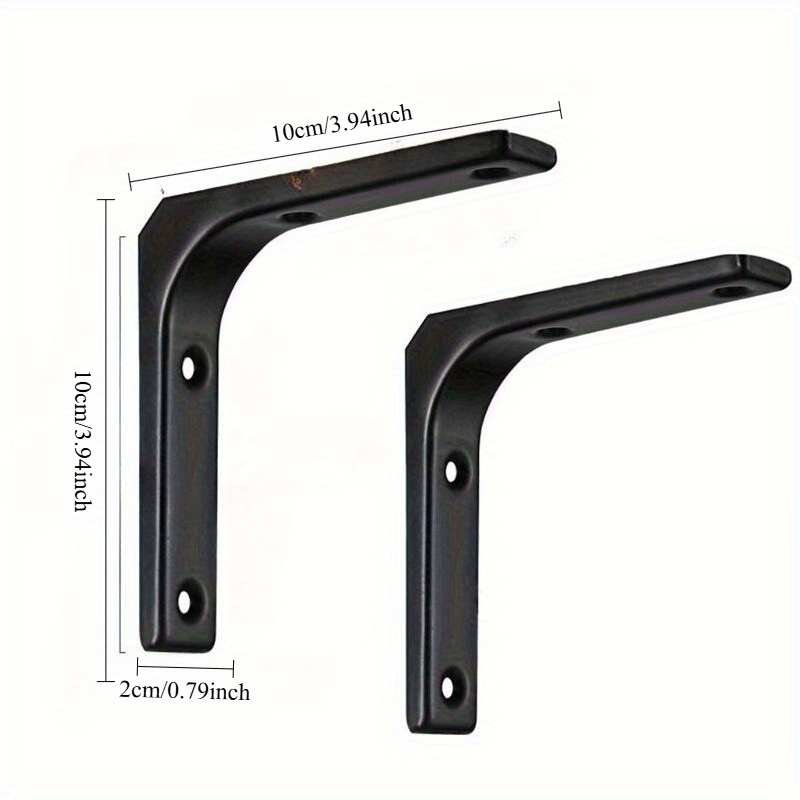 2pcs Heavy-Duty Iron Shelf Bra - Corner Bracket Angle ulasan dan harga