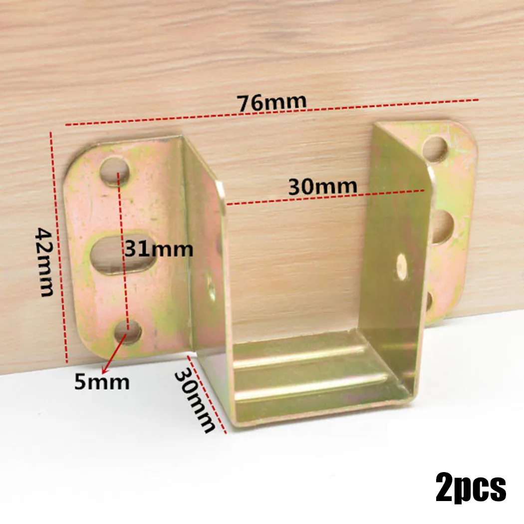 2pcs U Shaped Metal Bed Bracke - Furniture Rails Hardware ulasan dan harga