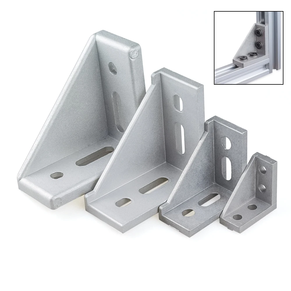 8Pcs/lot 2040 3060 4080 Corner - Corner Bracket Angle ulasan dan harga