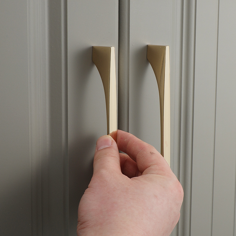 Zinc Alloy Bright Gold Kitchen - Furniture Hardware Drawer Pulls ulasan dan harga