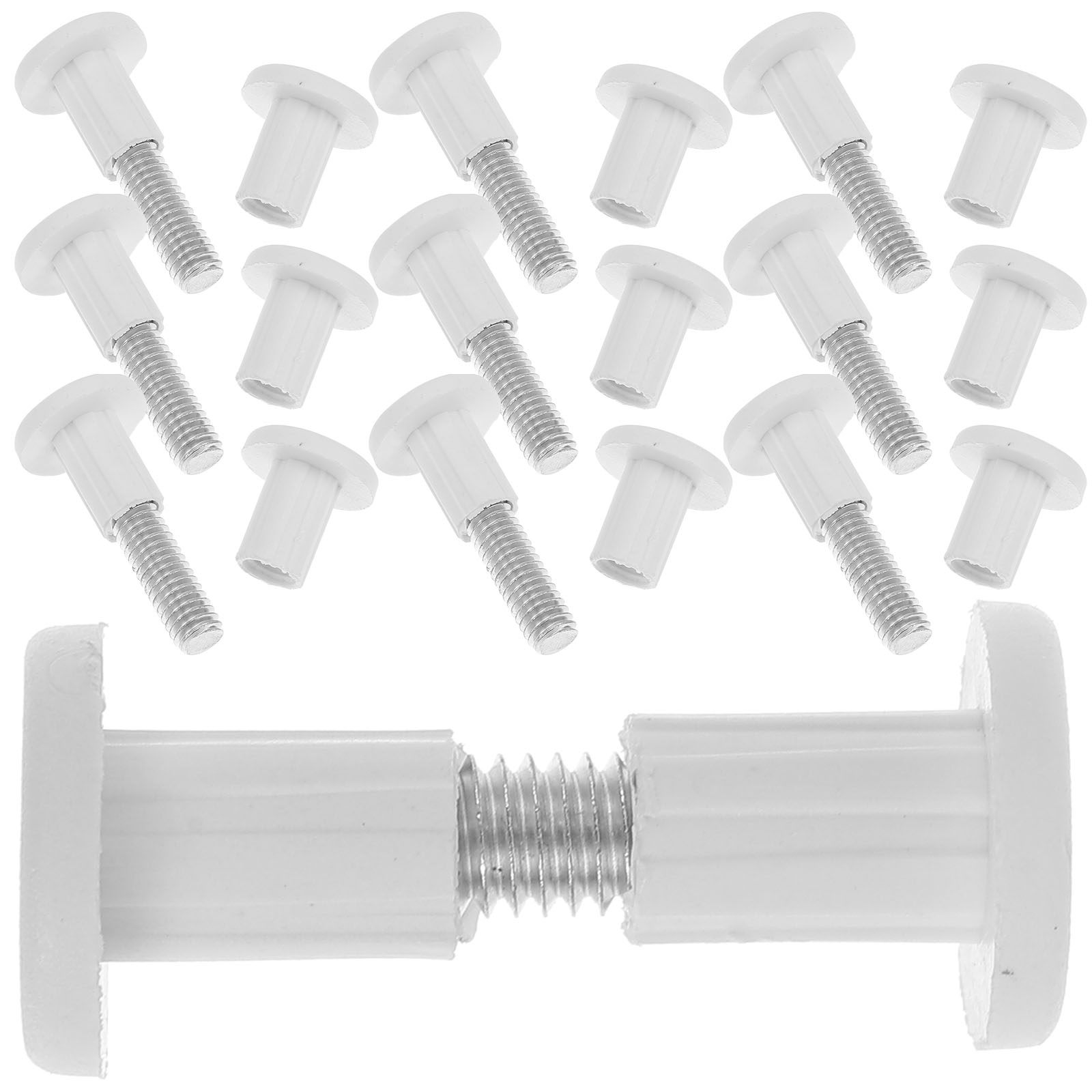 50Pcs Board Fastener Kit Plast - Furniture Joining Hardware ulasan dan harga