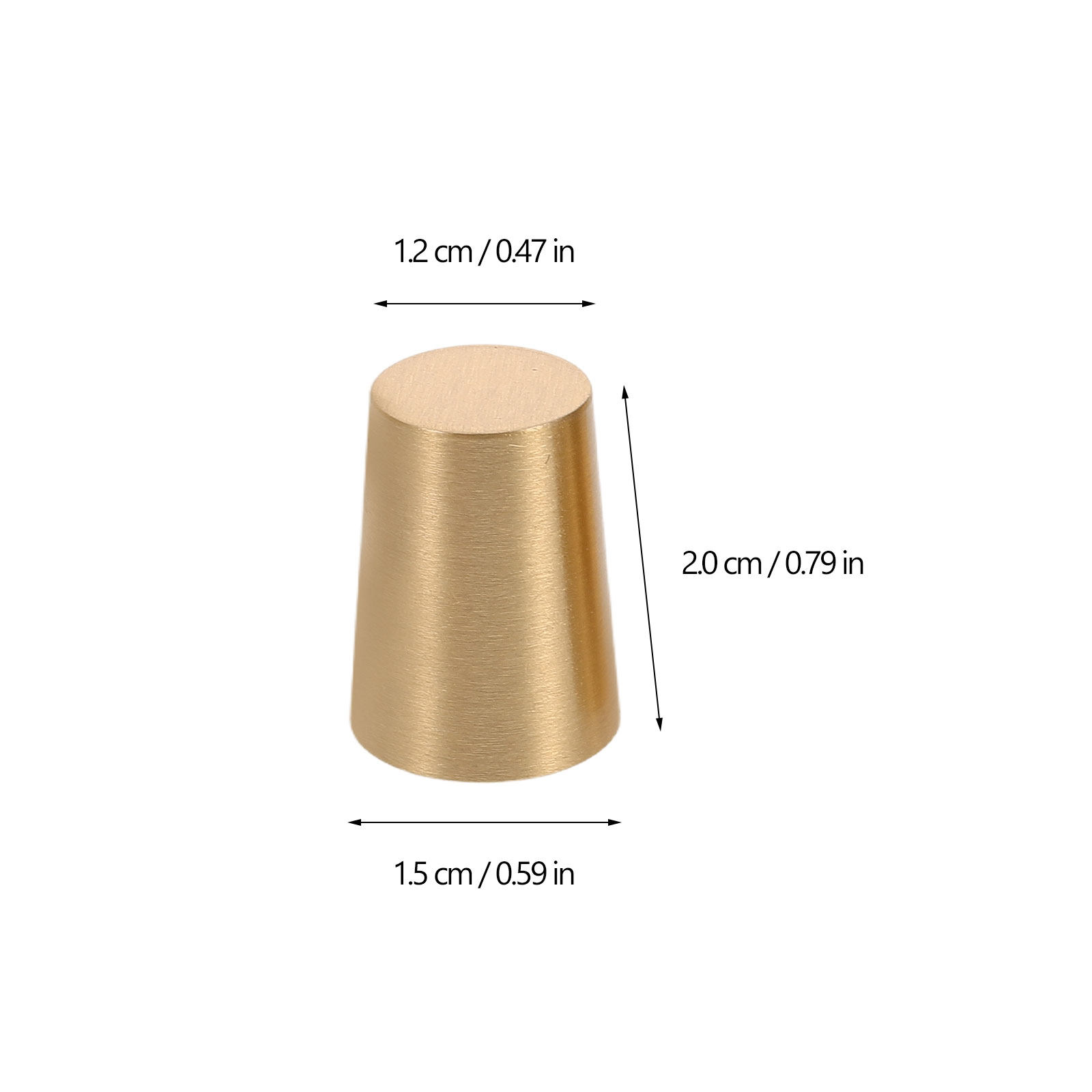 4Pcs Wood Base Feet Conical Di - Furniture Hardware Display ulasan dan harga