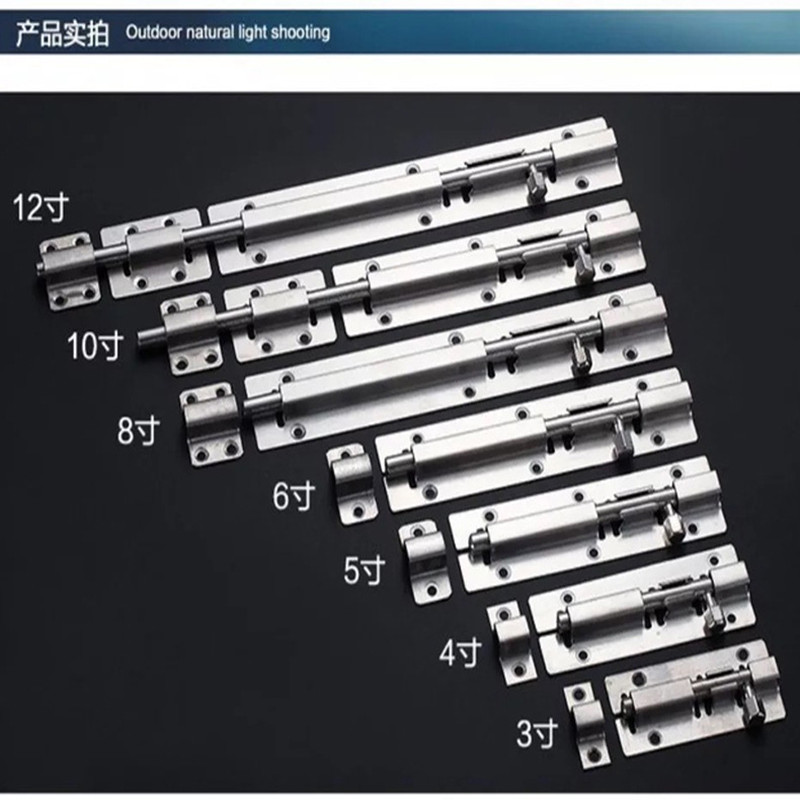 1Pc 3/4/5 Inch Long Silver Sta - Barrel Bolt Slide ulasan dan harga