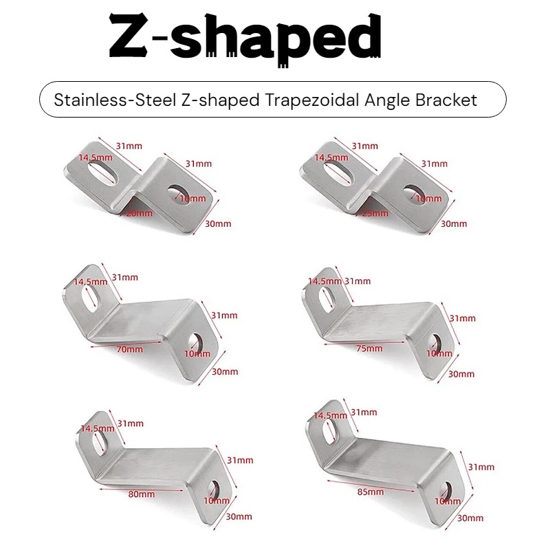 3mm Thick Stainless‑Steel Z‑Sh - Corner Bracket Angle ulasan dan harga