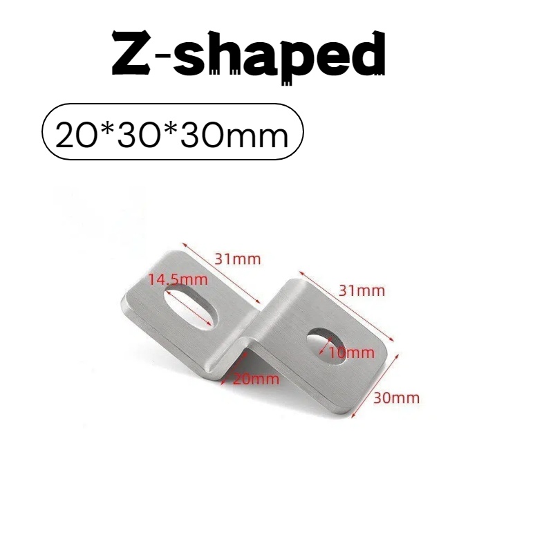 3mm Thick Stainless‑Steel Z‑Sh - Corner Bracket Angle ulasan dan harga