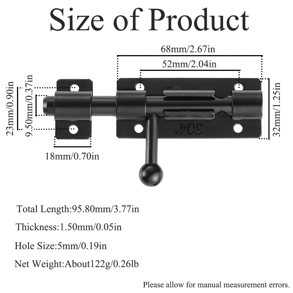 304 Stainless Steel Barrel Bol - Barrel Bolt Slide ulasan dan harga