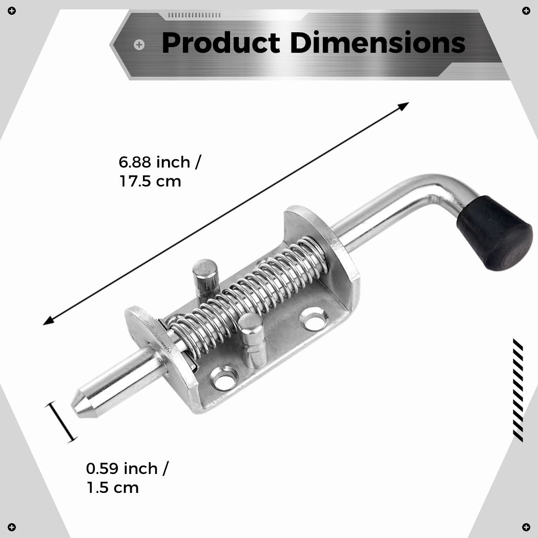 2Pcs Spring Loaded Latch Pin S - Barrel Bolt Slide ulasan dan harga