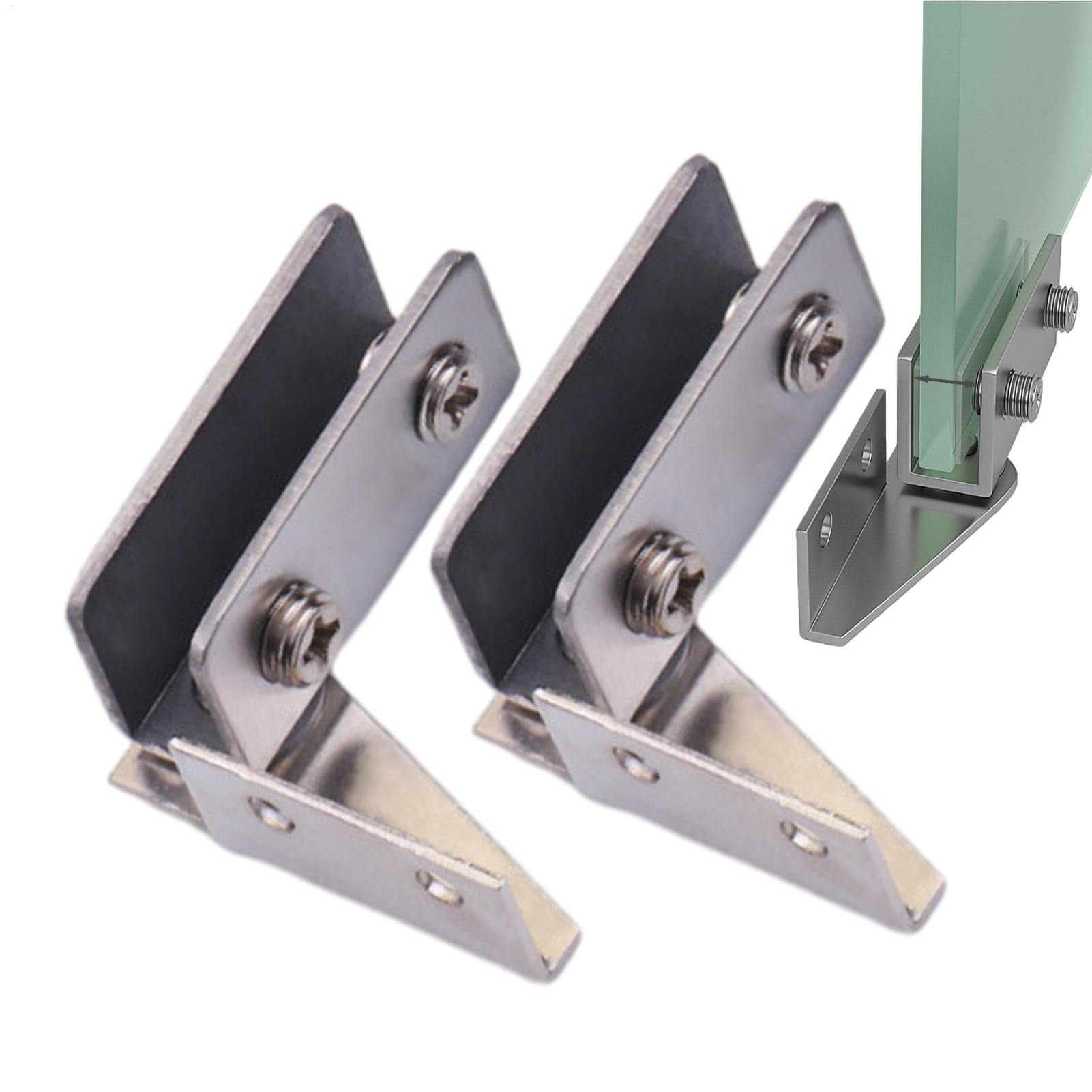2pcs Non-Perforated Glass Door - Furniture Hardware Display ulasan dan harga