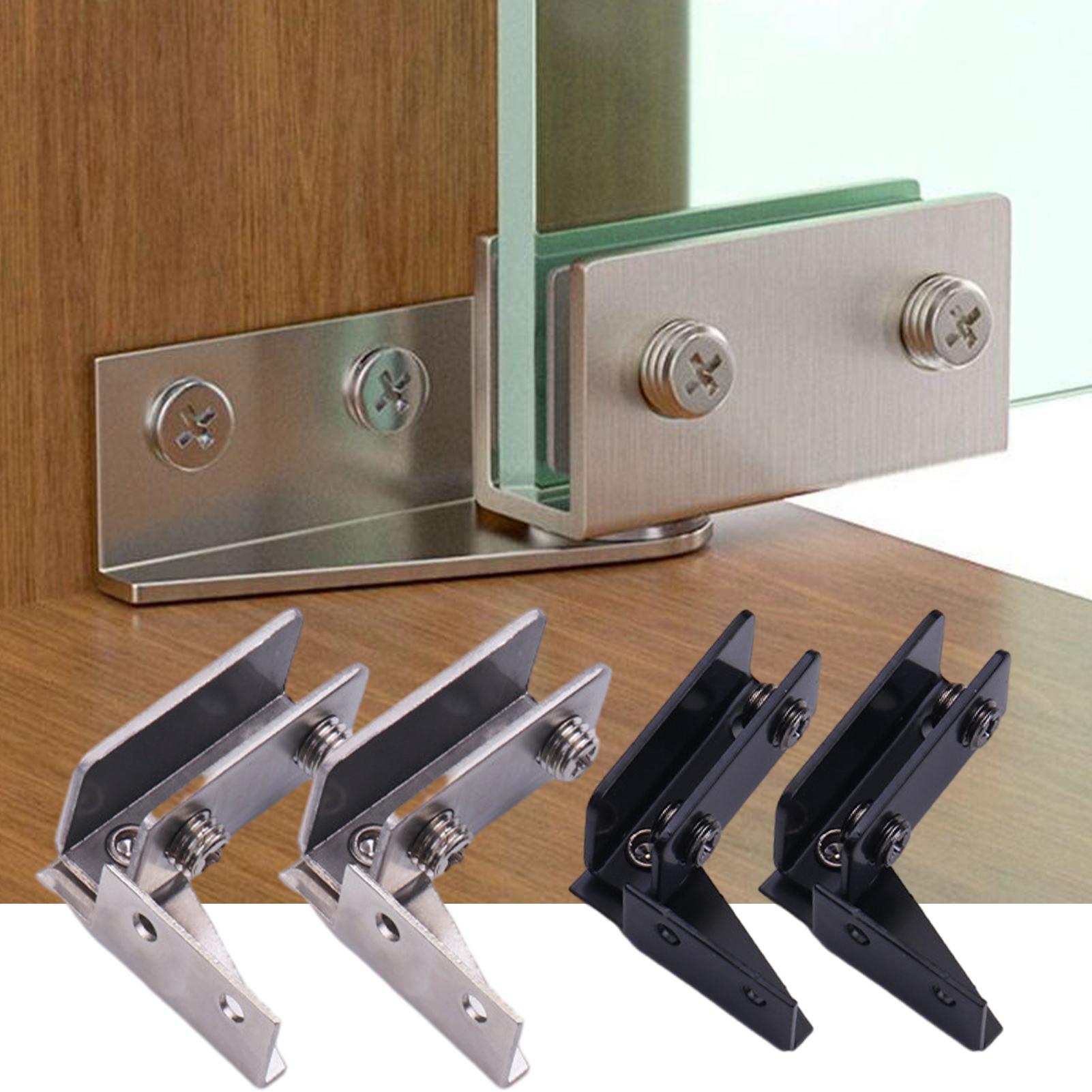 2pcs Non-Perforated Glass Door - Furniture Hardware Display ulasan dan harga