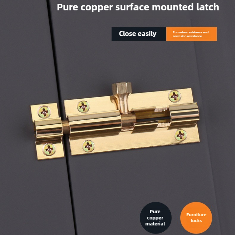 1PCS  Brass Doors Slide Latch  - Barrel Bolt Slide ulasan dan harga