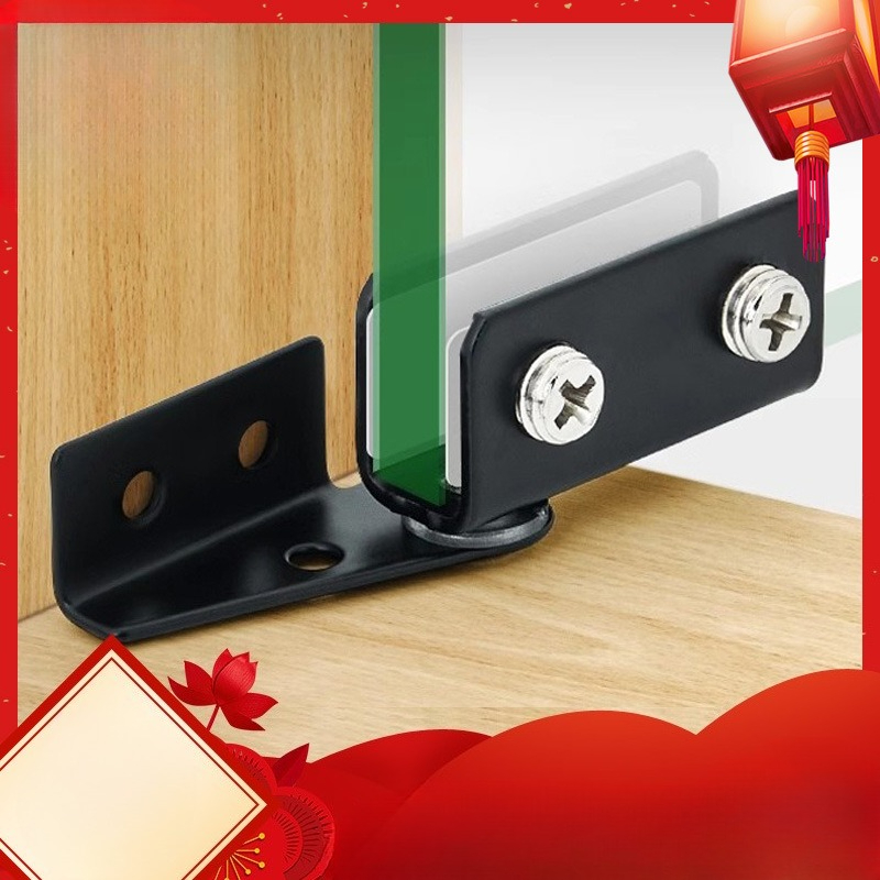 Non-perforated Glass Door Hing - Furniture Hardware Display ulasan dan harga