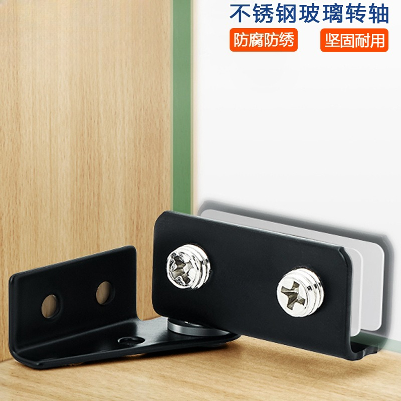 Non-perforated Glass Door Hing - Furniture Hardware Display ulasan dan harga