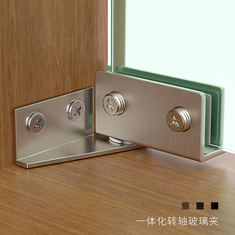 Non-perforated Glass Door Hing - Furniture Hardware Display ulasan dan harga