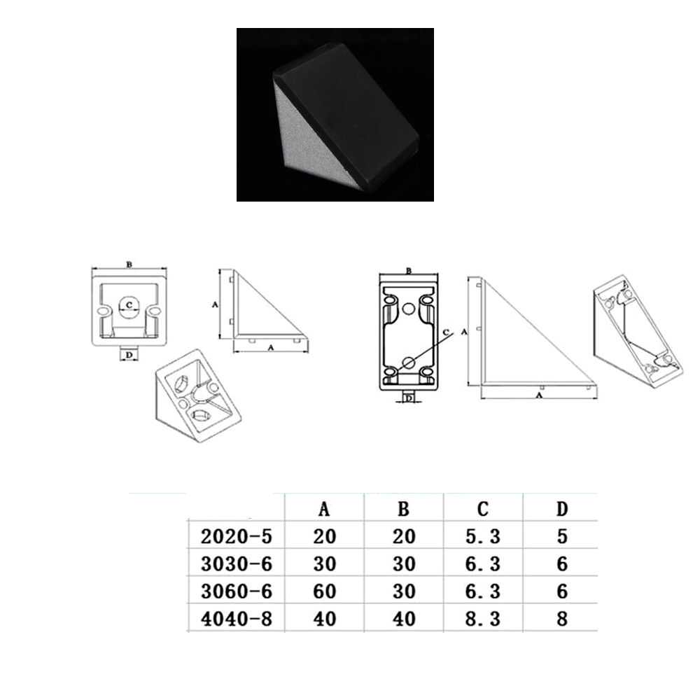10pcs 2020 3030 4040 Corner Br - Corner Bracket Angle ulasan dan harga