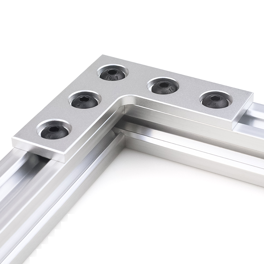2Pcs/lot L Type 5 Holes 90Degr - Corner Bracket Angle ulasan dan harga