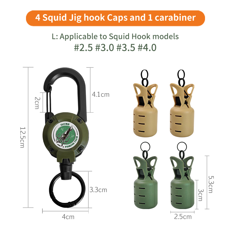 4pcs Telescopic Squid Jig Bait - Furniture Hardware Jig ulasan dan harga