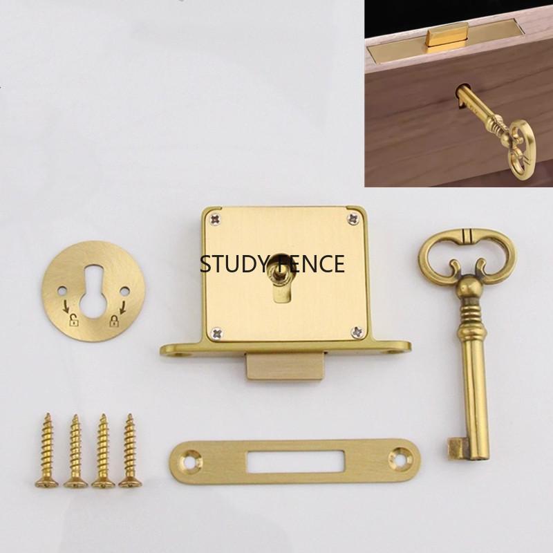 1PC Antique Metal Drawer Lock  - Furniture Hardware Fitting ulasan dan harga