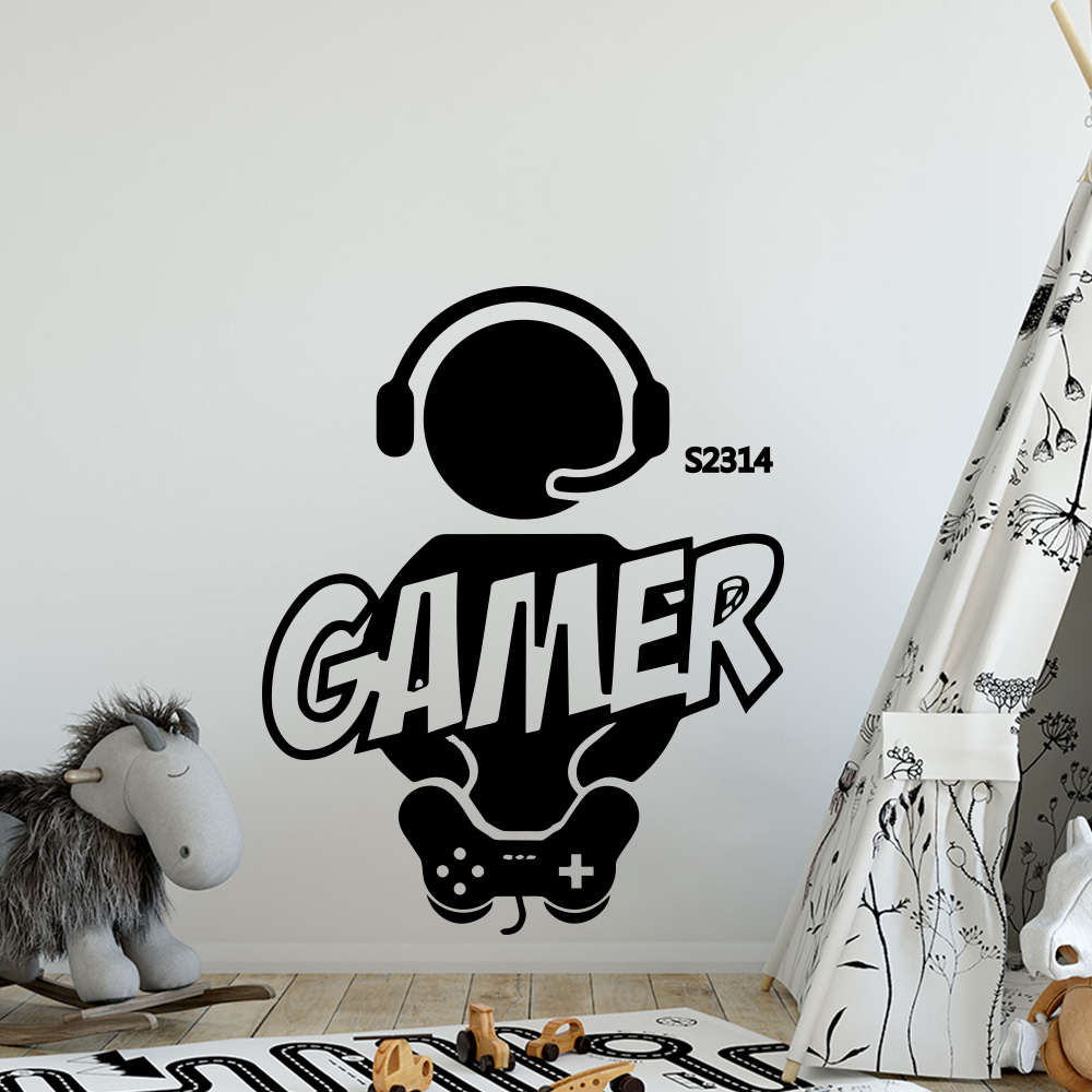 1pc Gamer Wall Art Decal For K - Furniture Joint Hardware ulasan dan harga