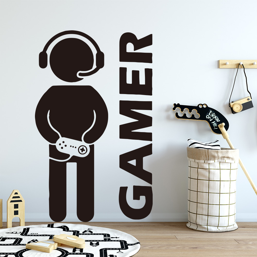 1pc Gamer Wall Art Decal For K - Furniture Joint Hardware ulasan dan harga
