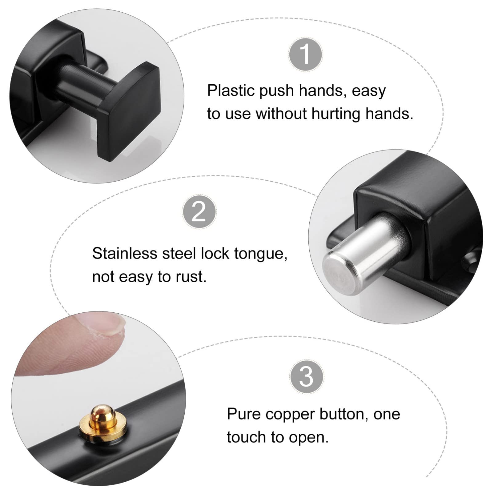 Gate Latches Stainless Steel A - Barrel Bolt Slide ulasan dan harga
