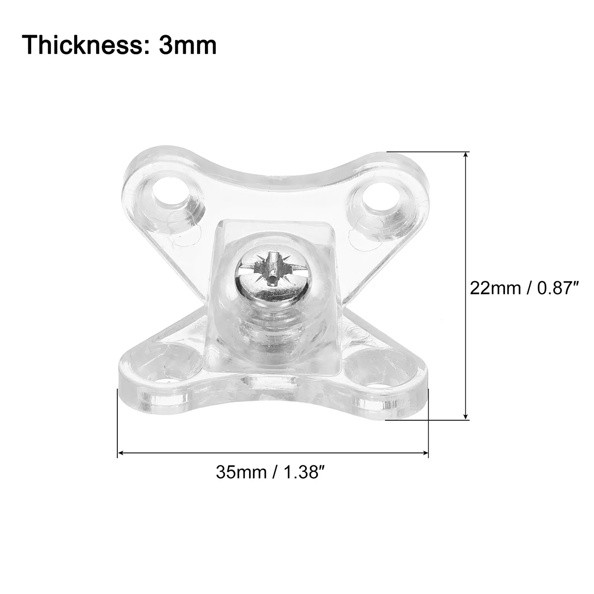 1/5/10/20/50Pc Clear Removable - Corner Bracket Angle ulasan dan harga