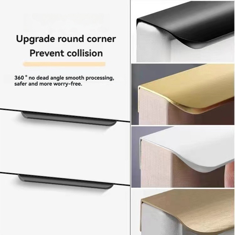 80mm-1200mm Invisible Aluminum - Furniture Hardware Drawer Pulls ulasan dan harga