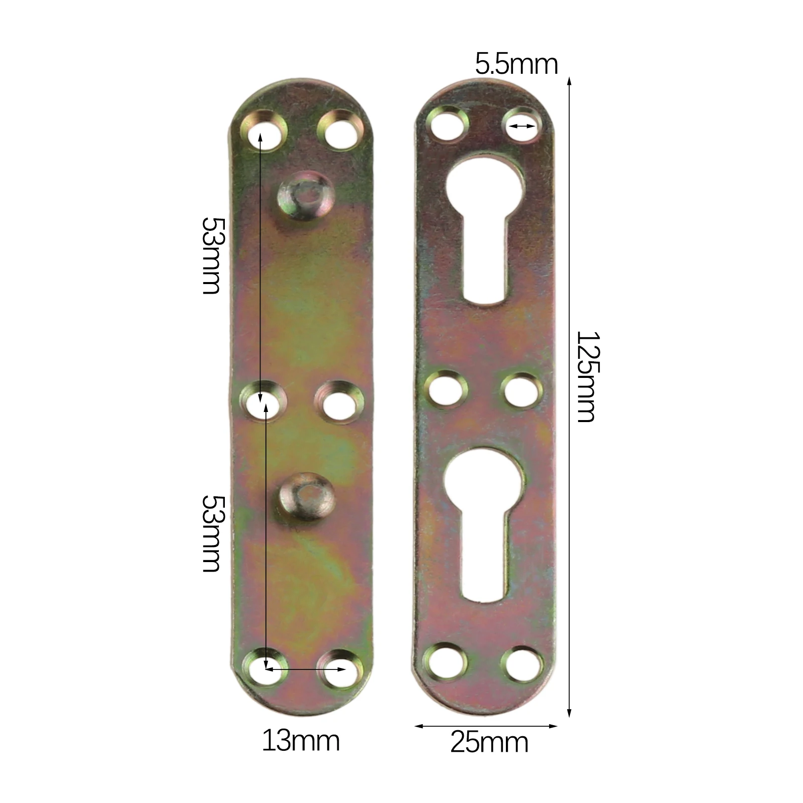 4 Sets Thickened Bed Hinge Fit - Furniture Joining Hardware ulasan dan harga